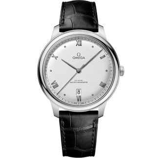 Omega De Ville Prestige 40 mm, steel on leather strap 434.13.40.20.02.001