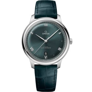 Omega De Ville Prestige 40 mm, steel on leather strap 434.13.40.20.10.001