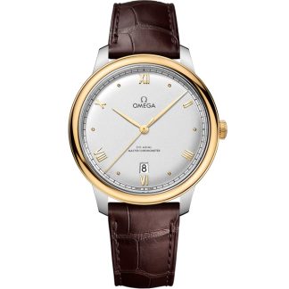 Omega De Ville Prestige 40 mm, steel - yellow gold on leather strap 434.23.40.20.02.002