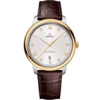 Omega De Ville Prestige 40 mm, steel - yellow gold on leather strap 434.23.40.20.52.001