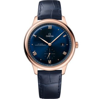 Omega De Ville Prestige 41 mm, Sedna™ gold on leather strap 434.53.41.20.03.001