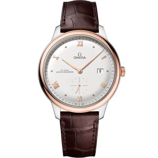 Omega De Ville Prestige 41 mm, steel - Sedna™ gold on leather strap 434.23.41.20.02.001