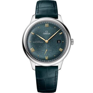 Omega De Ville Prestige 41 mm, steel on leather strap 434.13.41.20.10.001