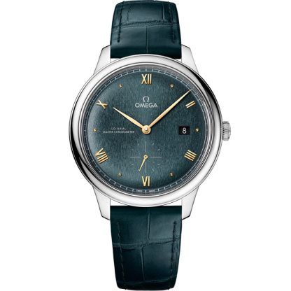 Omega De Ville Prestige 41 mm, steel on leather strap 434.13.41.20.10.001