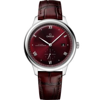 Omega De Ville Prestige 41 mm, steel on leather strap 434.13.41.20.11.001