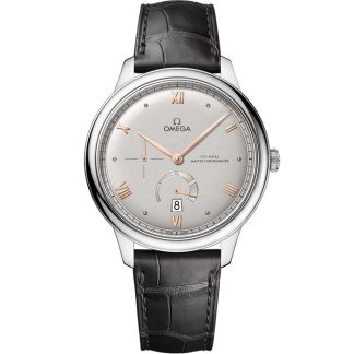 Omega De Ville Prestige 41 mm, steel on leather strap 434.13.41.21.06.001