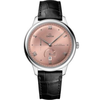 Omega De Ville Prestige 41 mm, steel on leather strap 434.13.41.21.10.001