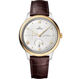 Omega De Ville Prestige 41 mm, steel - yellow gold on leather strap 434.23.41.21.02.001