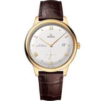 Omega De Ville Prestige 41 mm, yellow gold on leather strap 434.53.41.20.02.001
