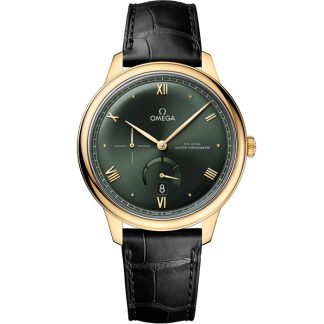 Omega De Ville Prestige 41 mm, yellow gold on leather strap 434.53.41.21.10.001