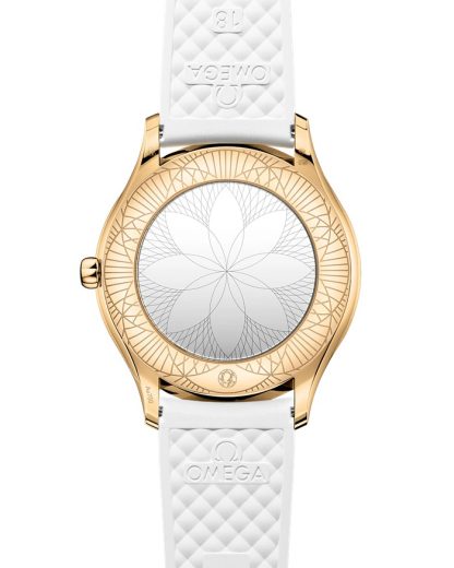 Omega De Ville Trésor 36 mm, Moonshine™ gold on rubber strap 428.57.36.60.04.001 - Image 2