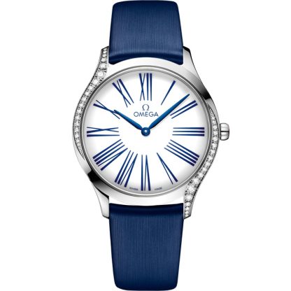 Omega De Ville Trésor 36 mm, steel on fabric strap 428.17.36.60.04.001