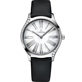 Omega De Ville Trésor 36 mm, steel on fabric strap 428.17.36.60.05.001