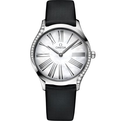 Omega De Ville Trésor 36 mm, steel on fabric strap 428.17.36.60.05.001