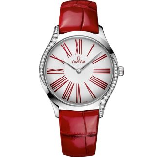 Omega De Ville Trésor 36 mm, steel on leather strap 428.18.36.60.04.002