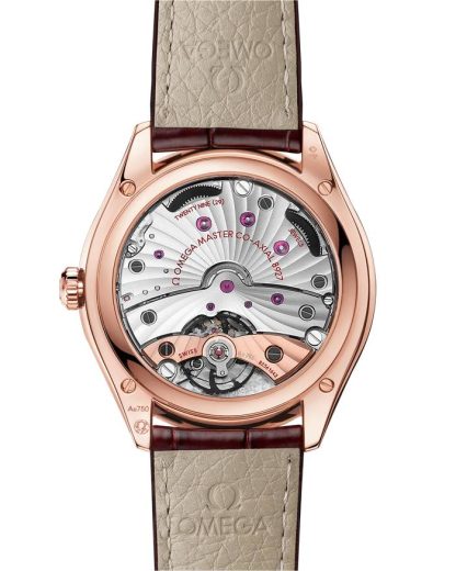 Omega De Ville Trésor 40 mm, Sedna™ gold on leather strap 435.53.40.21.11.002 - Image 2