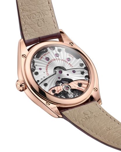 Omega De Ville Trésor 40 mm, Sedna™ gold on leather strap 435.53.40.21.11.002 - Image 3