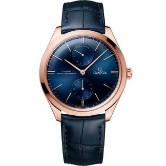 Omega De Ville Trésor 40 mm, Sedna™ gold on leather strap 435.53.40.22.03.001