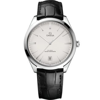 Omega De Ville Trésor 40 mm, steel on leather strap 435.13.40.21.02.001