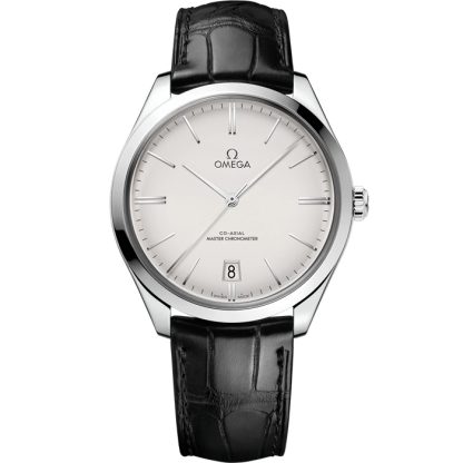 Omega De Ville Trésor 40 mm, steel on leather strap 435.13.40.21.02.001