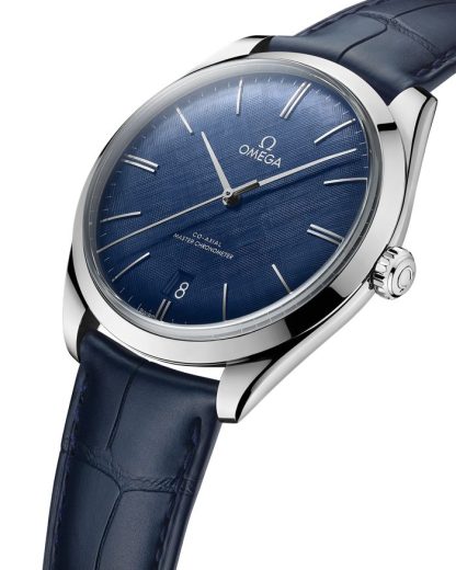 Omega De Ville Trésor 40 mm, steel on leather strap 435.13.40.21.03.001 - Image 4