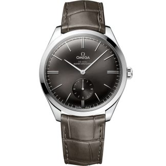 Omega De Ville Trésor 40 mm, steel on leather strap 435.13.40.21.06.001