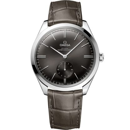 Omega De Ville Trésor 40 mm, steel on leather strap 435.13.40.21.06.001