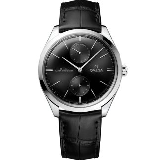 Omega De Ville Trésor 40 mm, steel on leather strap 435.13.40.22.01.001
