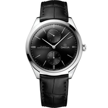 Omega De Ville Trésor 40 mm, steel on leather strap 435.13.40.22.01.001