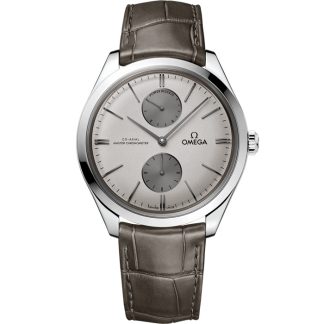 Omega De Ville Trésor 40 mm, steel on leather strap 435.13.40.22.06.001