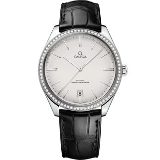 Omega De Ville Trésor 40 mm, steel on leather strap 435.18.40.21.02.001