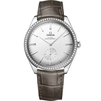 Omega De Ville Trésor 40 mm, steel on leather strap 435.18.40.21.02.002