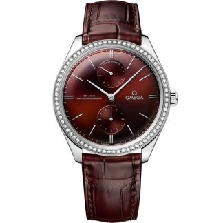 Omega De Ville Trésor 40 mm, steel on leather strap 435.18.40.22.11.001