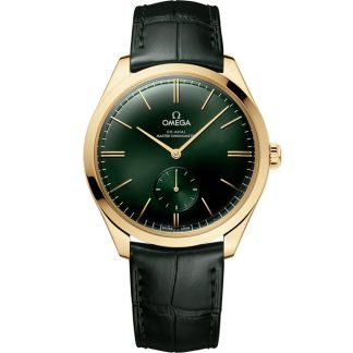 Omega De Ville Trésor 40 mm, yellow gold on leather strap 435.53.40.21.10.001