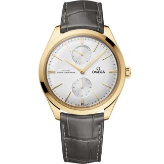 Omega De Ville Trésor 40 mm, yellow gold on leather strap 435.53.40.22.02.001