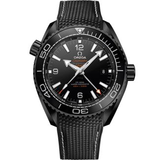 Omega Deep Black Seamaster Planet Ocean 600M 45.5 mm, black ceramic on rubber strap 215.92.46.22.01.001