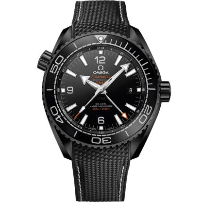 Omega Deep Black Seamaster Planet Ocean 600M 45.5 mm, black ceramic on rubber strap 215.92.46.22.01.001