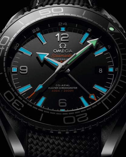 Omega Deep Black Seamaster Planet Ocean 600M 45.5 mm, black ceramic on rubber strap 215.92.46.22.01.001 - Image 3