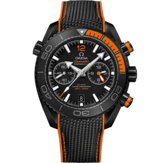 Omega Deep Black Seamaster Planet Ocean 600M 45.5 mm, black ceramic on rubber strap 215.92.46.51.01.001