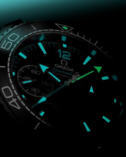 Omega ETNZ Deep Black Seamaster Planet Ocean 600M 45.5 mm, black ceramic on rubber strap 215.92.46.51.01.003 - Image 5
