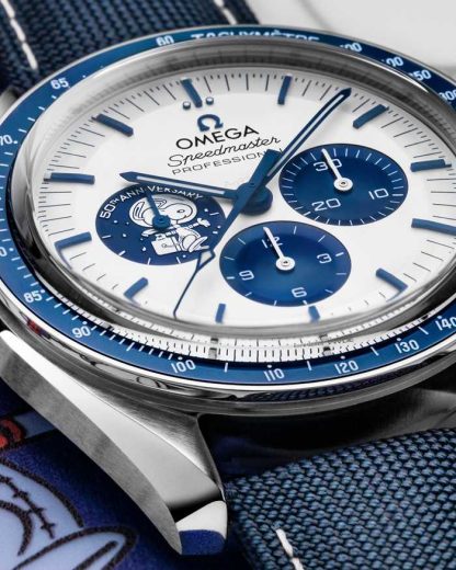 Omega Exclusive access “Silver Snoopy Award” Speedmaster Anniversary Series 42 mm, steel on coated nylon fabric strap 310.32.42.50.02.001 - Image 5