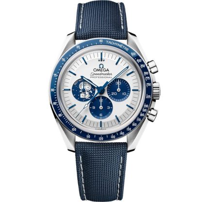 Omega Exclusive access “Silver Snoopy Award” Speedmaster Anniversary Series 42 mm, steel on coated nylon fabric strap 310.32.42.50.02.001