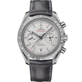Omega Grey Side of the Moon Speedmaster Dark Side of the Moon 44.25 mm, grey ceramic on leather strap with foldover clasp 311.93.44.51.99.002