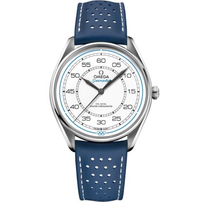 Omega Limited Edition Set Seamaster Olympic Official Timekeeper 39.5 mm, steel on leather strap 522.32.40.20.04.001
