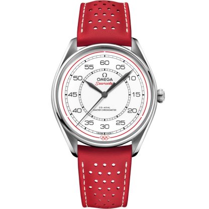 Omega Limited Edition Set Seamaster Olympic Official Timekeeper 39.5 mm, steel on leather strap 522.32.40.20.04.004