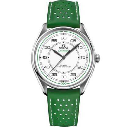 Omega Limited Edition Set Seamaster Olympic Official Timekeeper 39.5 mm, steel on leather strap 522.32.40.20.04.005