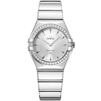 Omega New Constellation 28 mm, steel on steel 131.15.28.60.02.001