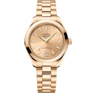 Omega New Seamaster Aqua Terra 150M 30 mm, Moonshine™ gold on Moonshine™ gold 220.50.30.20.08.001