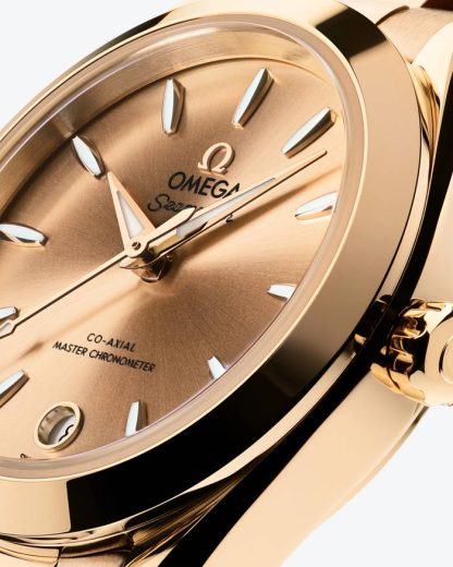 Omega New Seamaster Aqua Terra 150M 30 mm, Moonshine™ gold on Moonshine™ gold 220.50.30.20.08.001 - Image 3
