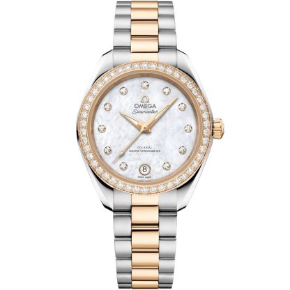 Omega New Seamaster Aqua Terra 150M 30 mm, steel - Moonshine™ gold on steel - Moonshine™ gold 220.25.30.20.55.001